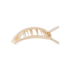 Almond Beige Small Flat Square Hair Clip