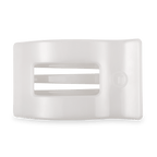Coconut White Large Flat Rectangle Hair Clip
