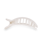 Coconut White Large Flat Round Hair Clip