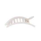 Coconut White Medium Flat Rectangle Hair Clip
