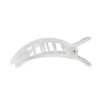 Coconut White Medium Flat Square Hair Clip