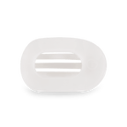 Coconut White Small Flat Round Hair Clip