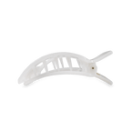Coconut White Small Flat Square Hair Clip
