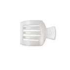 Coconut White Small Flat Square Hair Clip