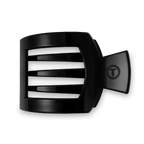 Jet Black Large Flat Square Hair Clip