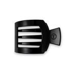 Jet Black Medium Flat Square Hair Clip