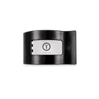 Jet Black Small Flat Rectangle Hair Clip