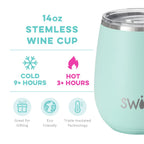 Sea Glass Stemless Wine Cup (14oz)