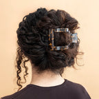 Tortoise Large Flat Square Hair Clip