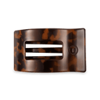 Tortoise Medium Flat Rectangle Hair Clip