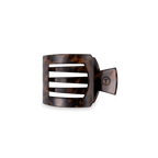 Tortoise Small Flat Square Hair Clip